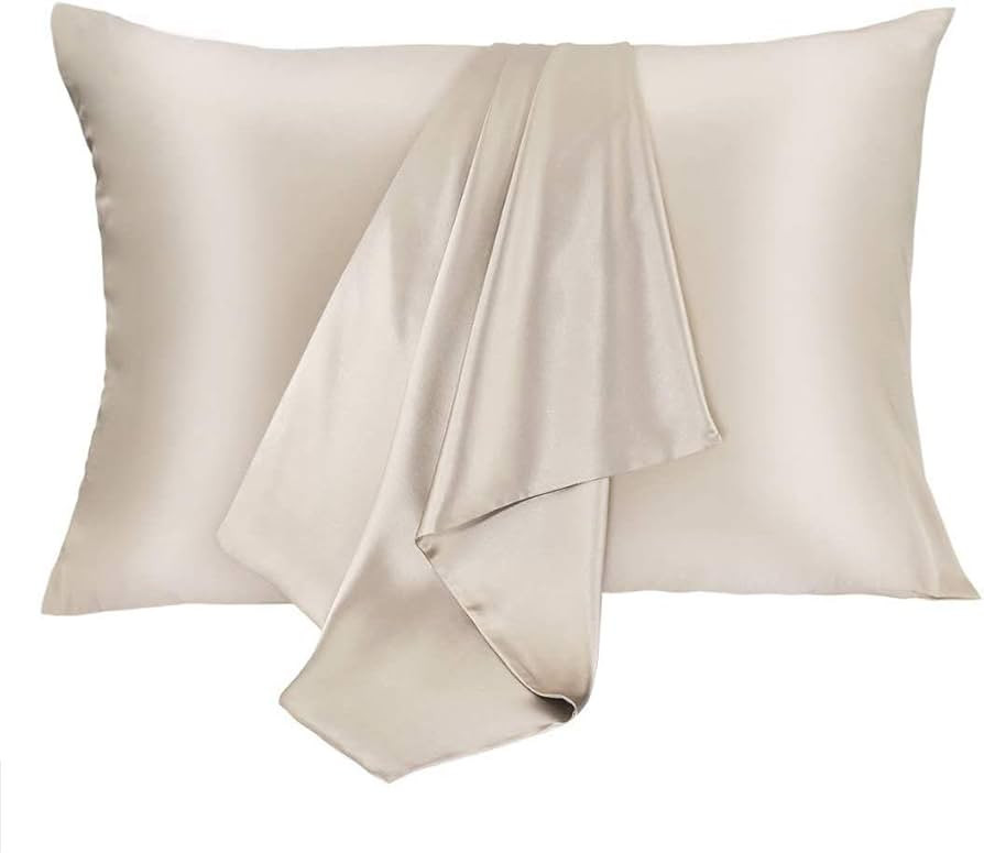 Silk Pillowcase for Hair and Skin 2 Pack 100% Mulberry Silk Bed Pillowcase Hypoallergenic Soft Br... | Amazon (US)