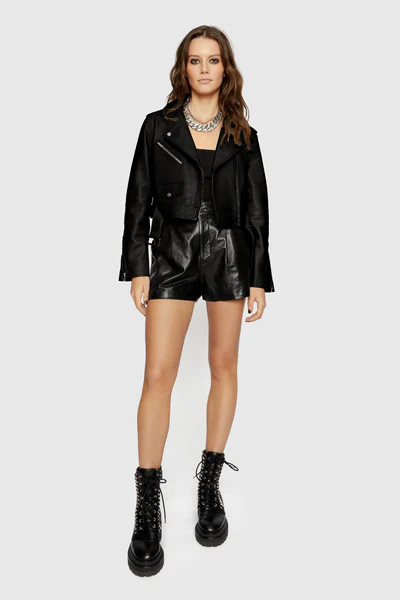 Cropped Jett Moto Jacket | Rebecca Minkoff