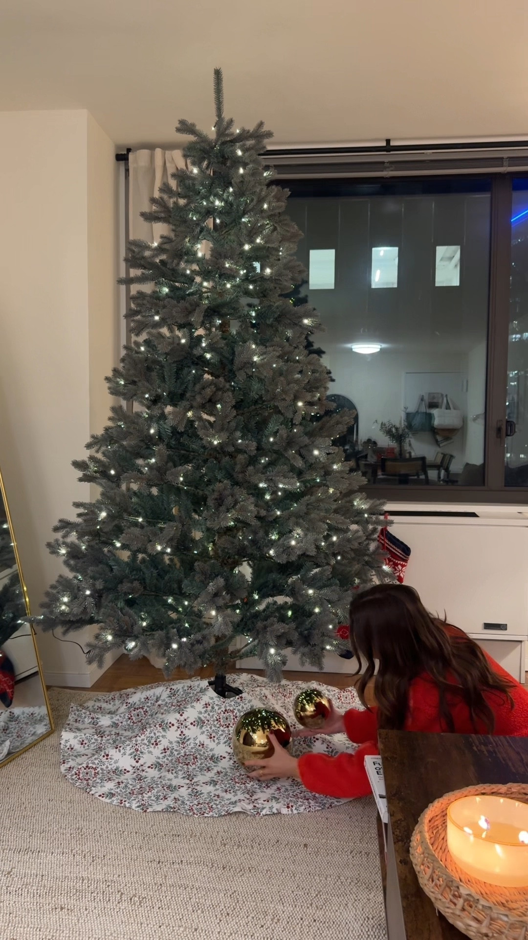 Put up my Christmas tree from @cb2 with me🌲🫶🏼 #mycb2 #cb2partner