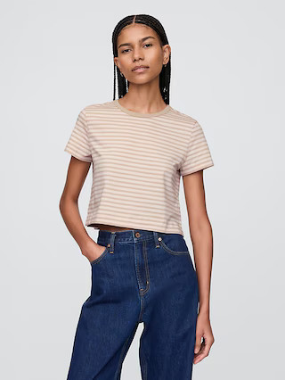 Organic Cotton VintageSoft Cropped T-Shirt | Gap (CA)