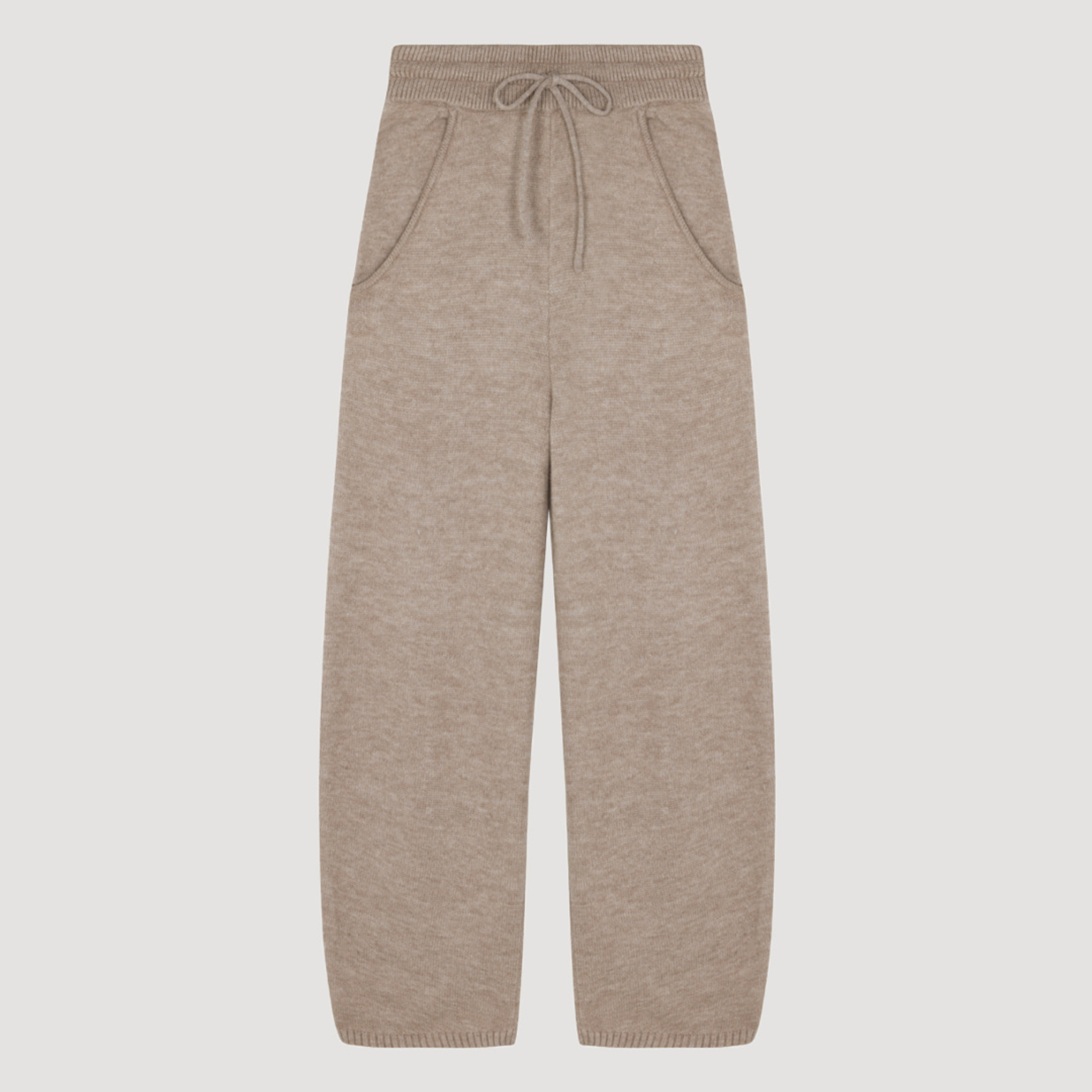 Barrel Crop Knit -Warm Stone | EllandEmm