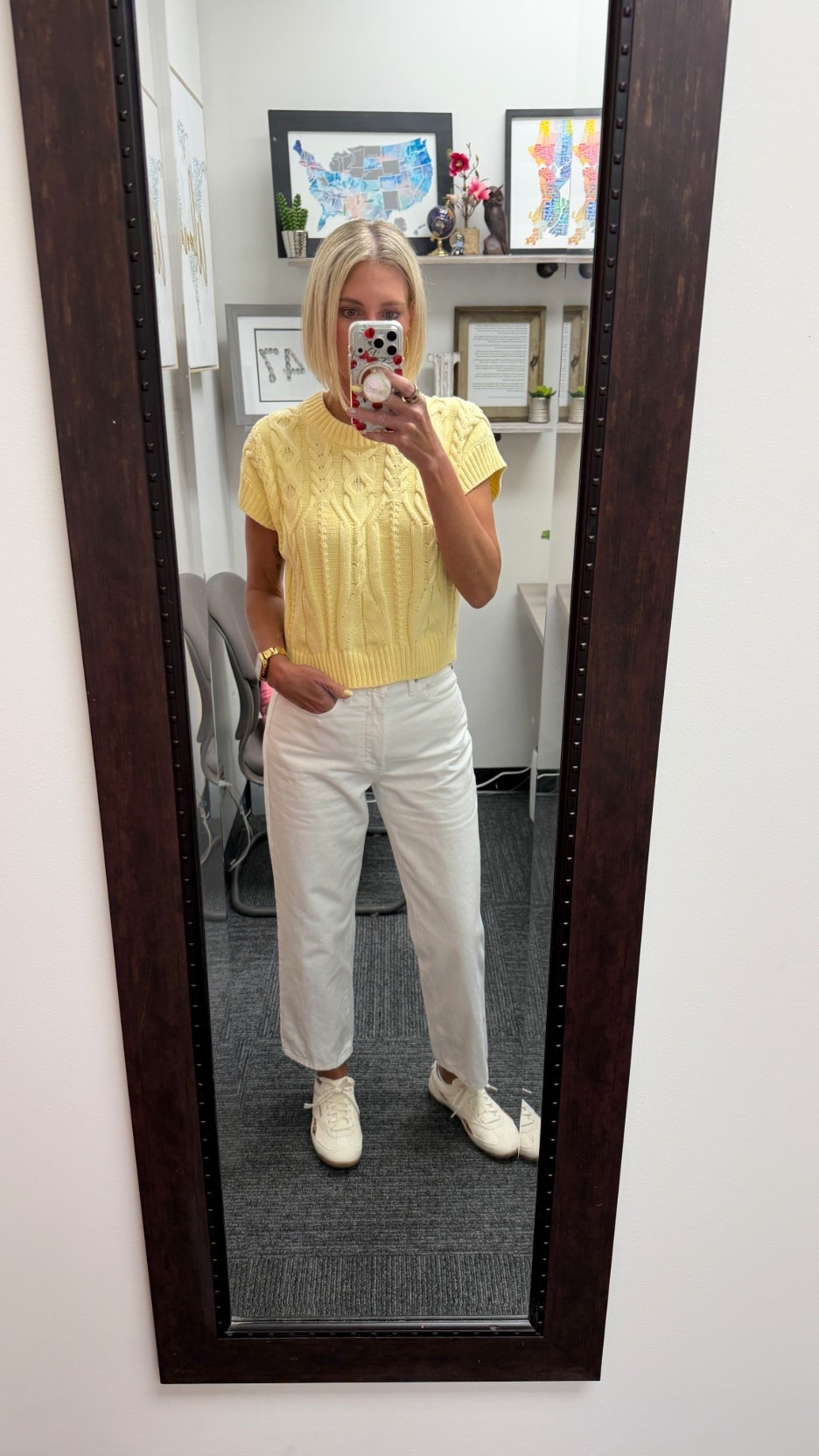 I still love this yellow sweater and it works so well with my white rigid denim jeans from Quince! 

#LTKgrwm #LTKOver40 #LTKootd