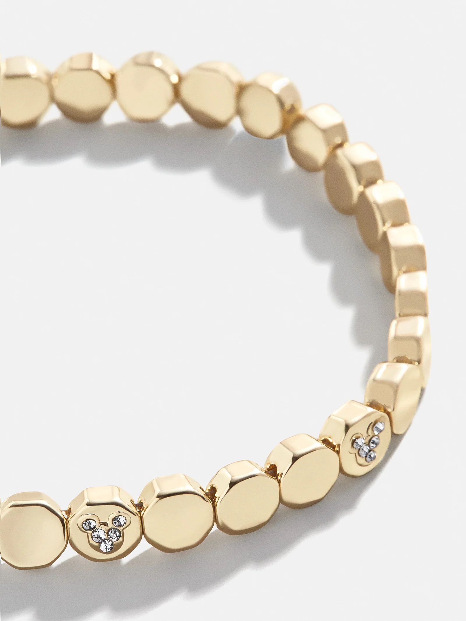 Mickey Mouse Disney Stretch Bracelet - Gold | BaubleBar (US)
