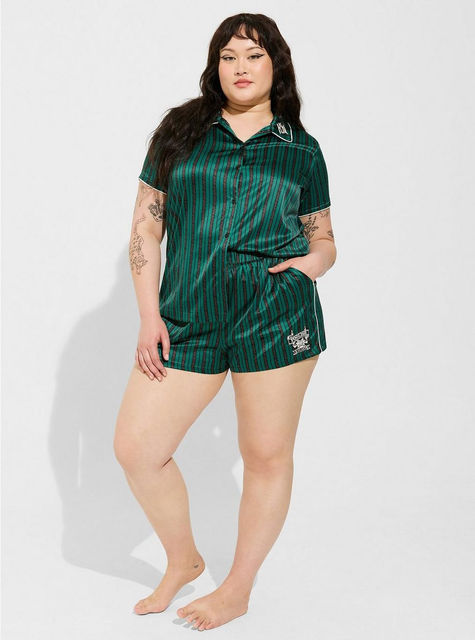 Disney Haunted Mansion Satin Sleep Short | Torrid (US & Canada)