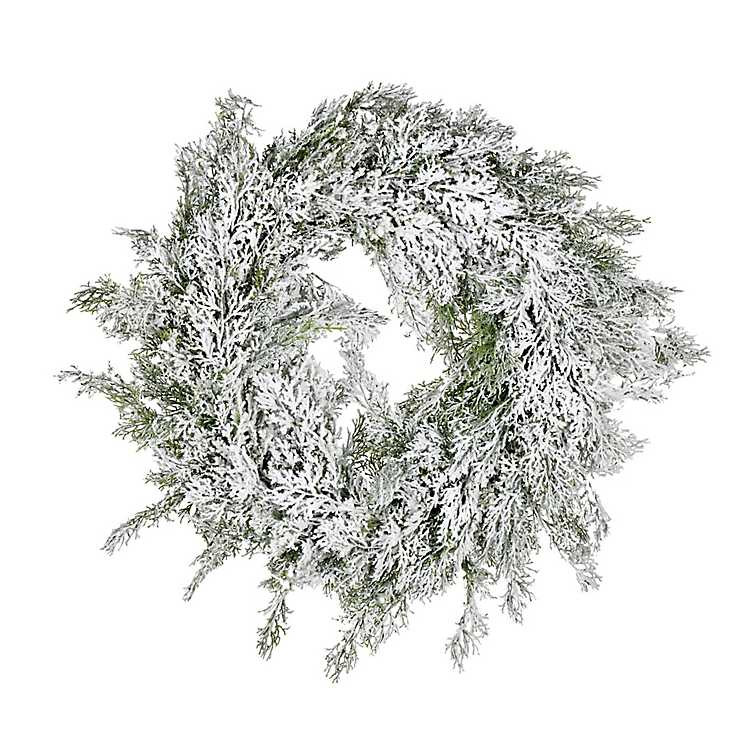 Snowy Cedar Wreath | Kirkland's Home