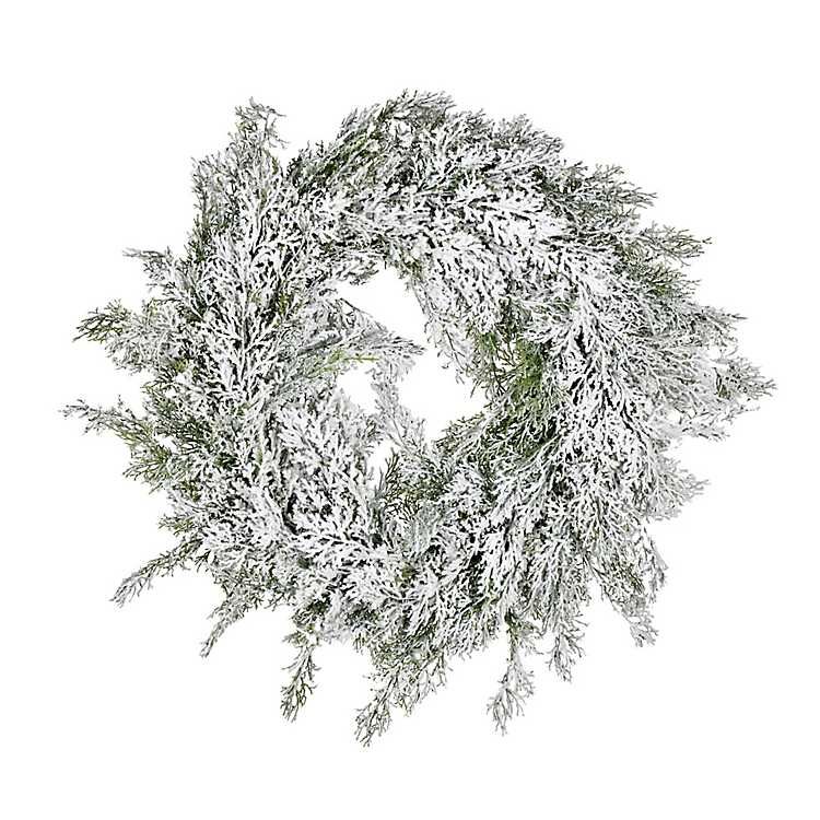 Snowy Cedar Wreath | Kirkland's Home