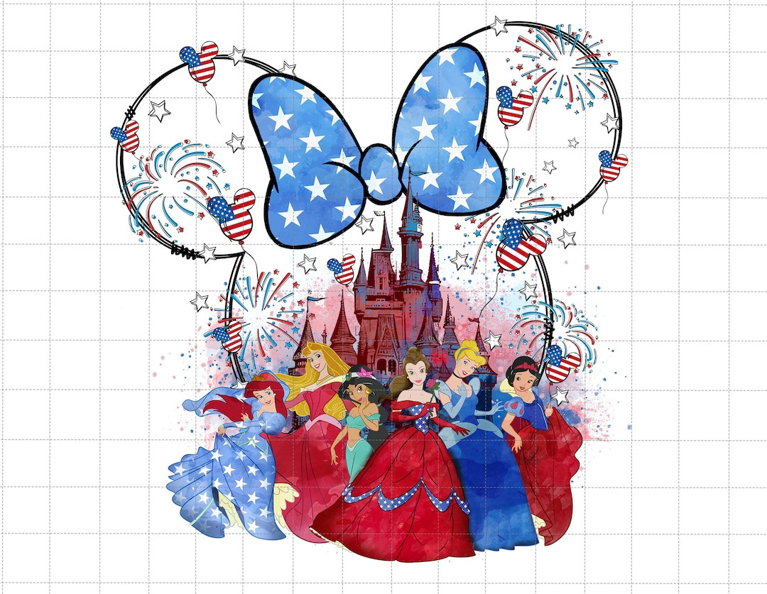 Princess 4th of July, American Freedom Png, Happy 4th of July Png, Red White and Blue, Fourth of ... | Etsy (US)
