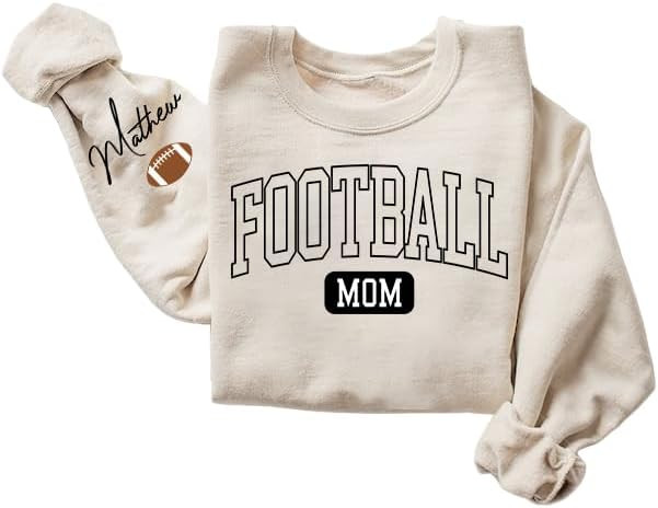 Sweetee Personalized Women's Football Mom Shirt & Sweatshirt | Amazon (US)