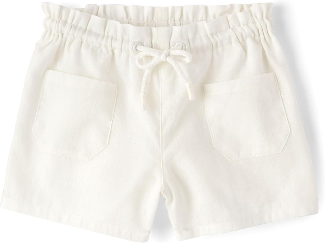 Gymboree Girls Tie Front Linen Shorts | Amazon (US)