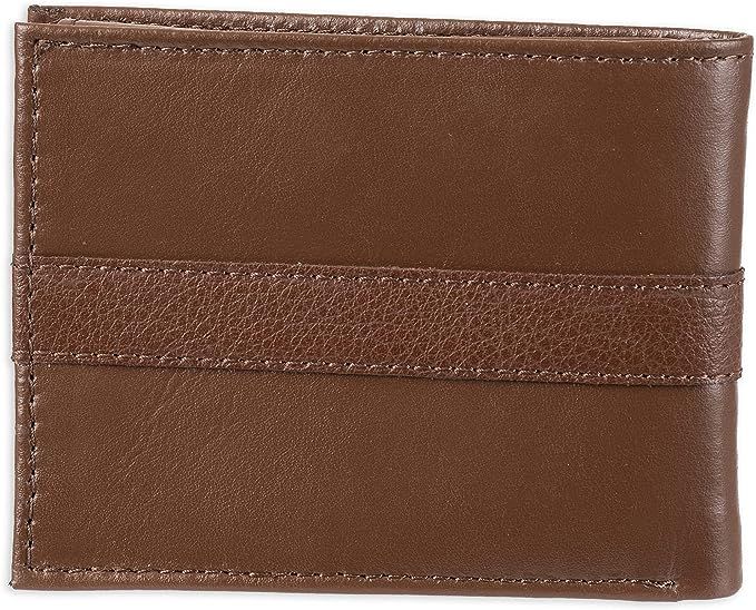 Tommy Hilfiger Men's Leather Wallet - Thin Sleek Casual Bifold with 6 Credit Card Pockets and Rem... | Amazon (US)
