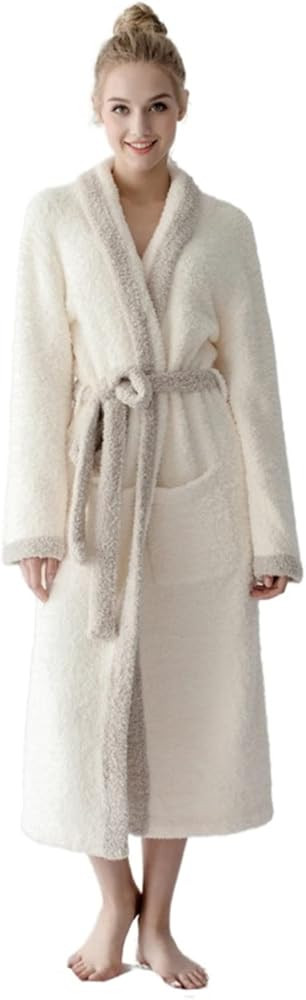 7 VEILS Long Bathrobe Womens and Mens Cozy Knit Microfiber Stretchy Super Soft Bathrobes Loungewe... | Amazon (US)