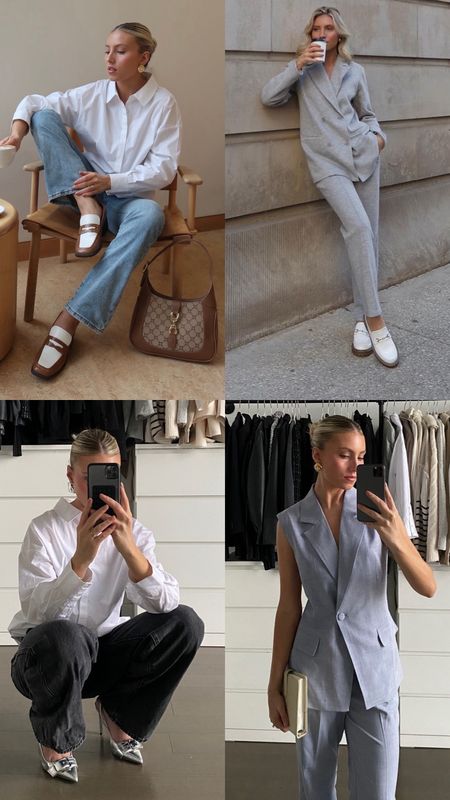 Just Fab 
Knit blazer
Loungewear
Casual style
Loafers
Poplin Shirt
Vest
Casual jeans

#LTKstyletip #LTKworkwear #LTKSpringSale