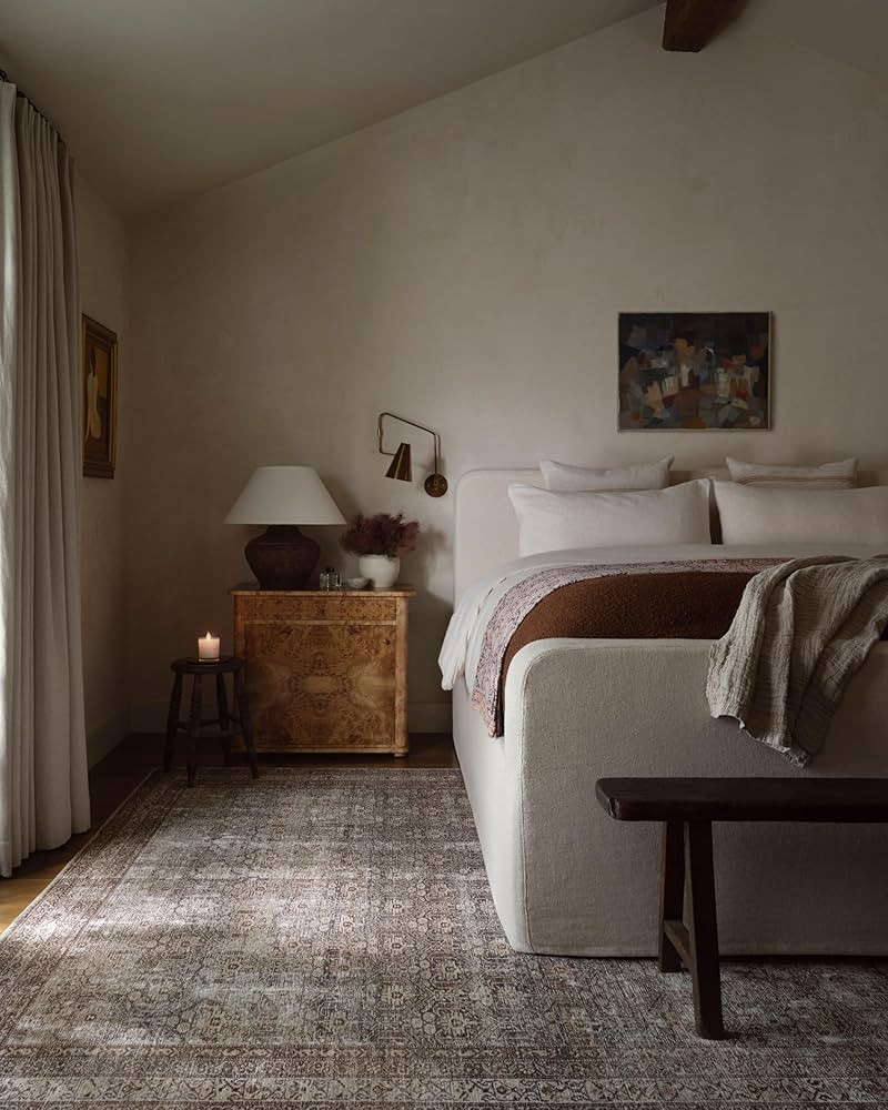 Loloi Amber Lewis x Georgie Moss/Bark 7'-6" x 9'-6" Area Rug | Amazon (US)