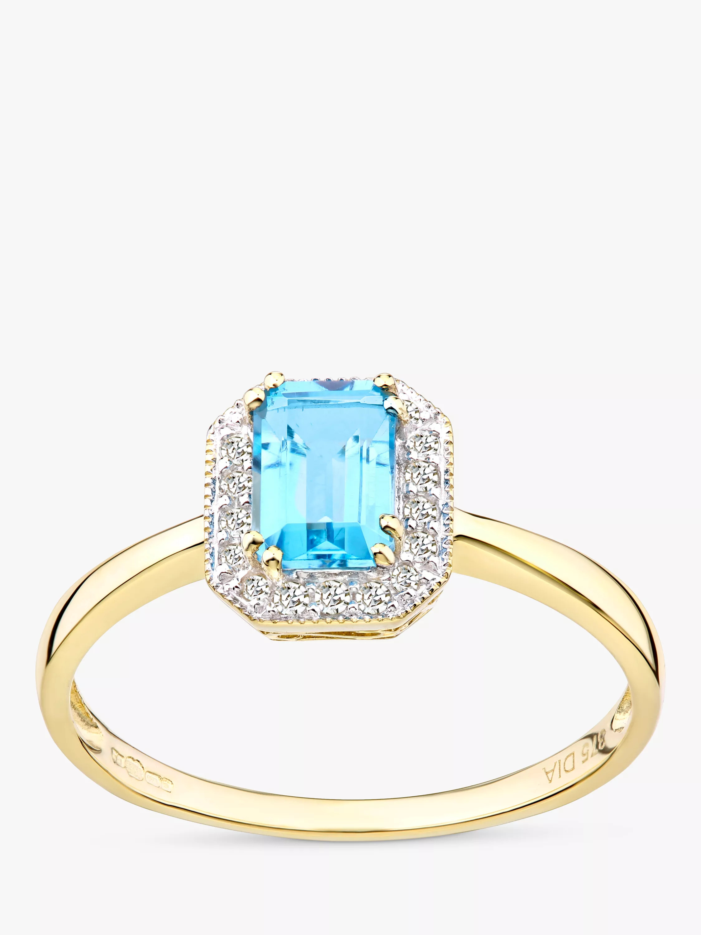 Mogul9ct Yellow Gold Blue Topaz and Diamond Ring£279.00Price promise | John Lewis (UK)