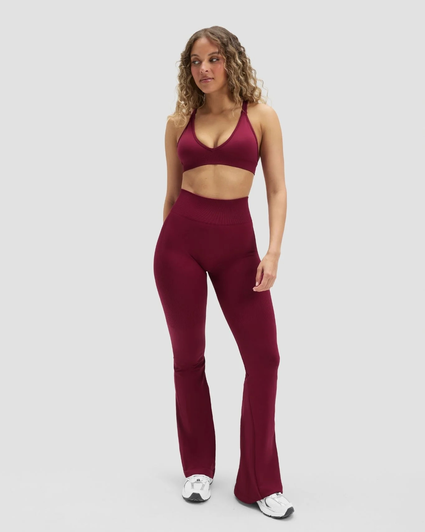 Elevate\u2122 Sculpting High Waist Flare Leggings | Cherry Berry | Thrivin Global
