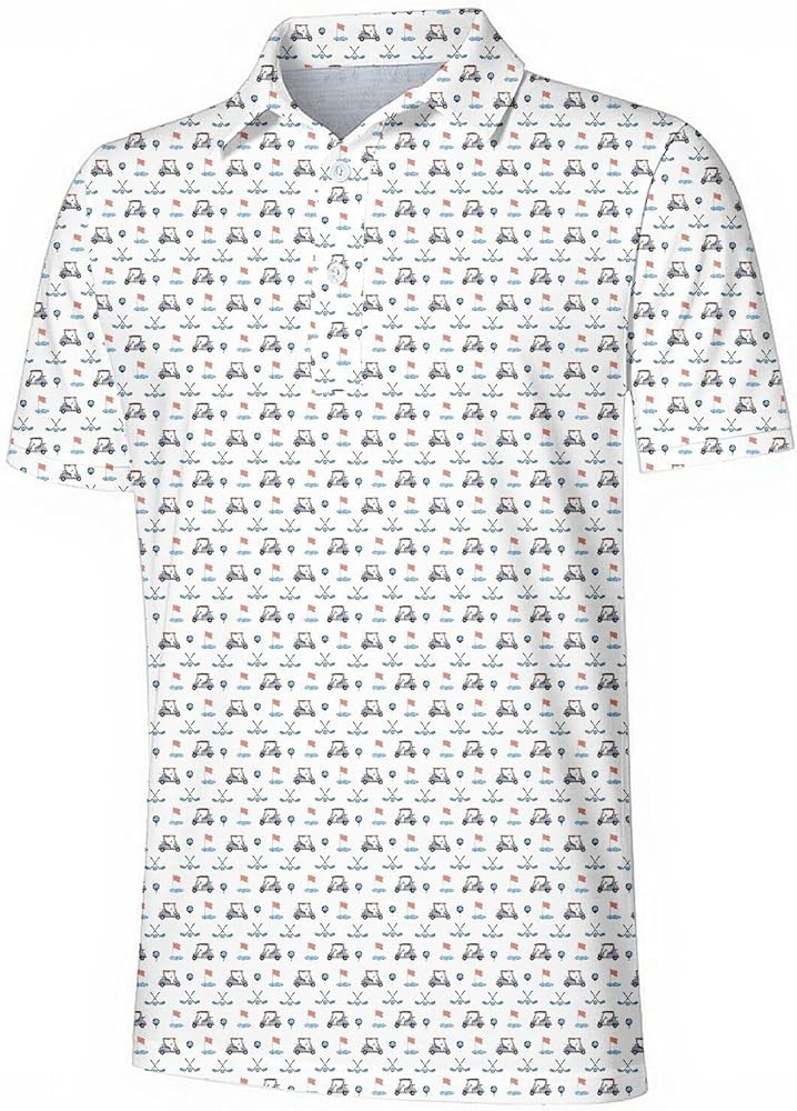 westwolf Boys Performance Polo Short Sleeve Active Collared Shirt Funny Sport Clothes Size 5-14 | Amazon (US)