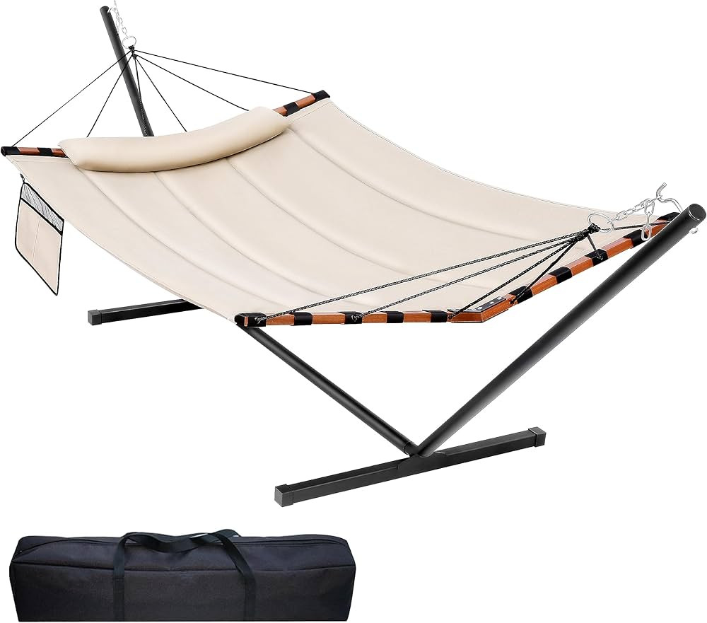 TegerDeger 12FT 2 Person Hammock with Stand Included 55 x 79IN Large Hammock 450LB Capacity with ... | Amazon (US)