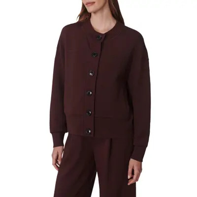 Varley Olwen Sweatshirt Cardigan in Red Marl at Nordstrom, Size Small | Nordstrom