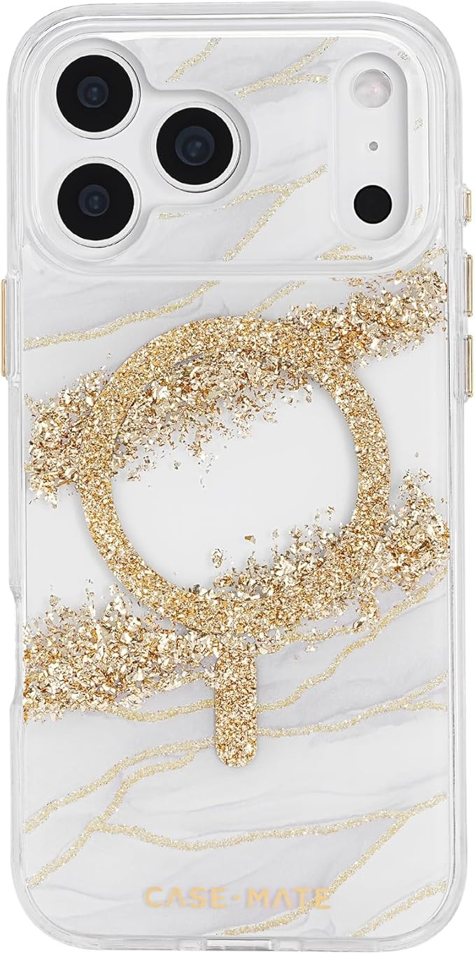 Case-Mate iPhone 17 Pro Max Case [Compatible with MagSafe] - Stylish Marble Phone Case with 12ft ... | Amazon (US)