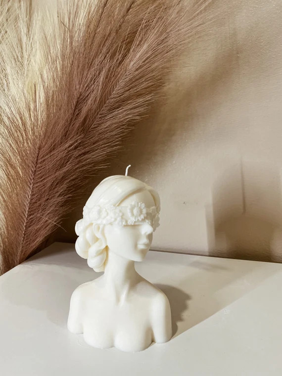 Floral Female Bust  Female Candle  Trendy  Aesthetic  Gift | Etsy | Etsy (US)