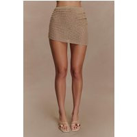 Waverley Metallic Knit Mini Skirt / Gold | MESHKI | XXS | MESHKI US