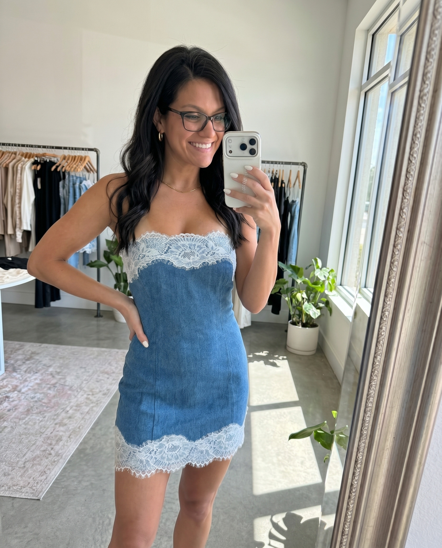 The cutest denim dress from @Revolve 

#denim #denimdress #countryconcert #western #revolve

#LTKPetite