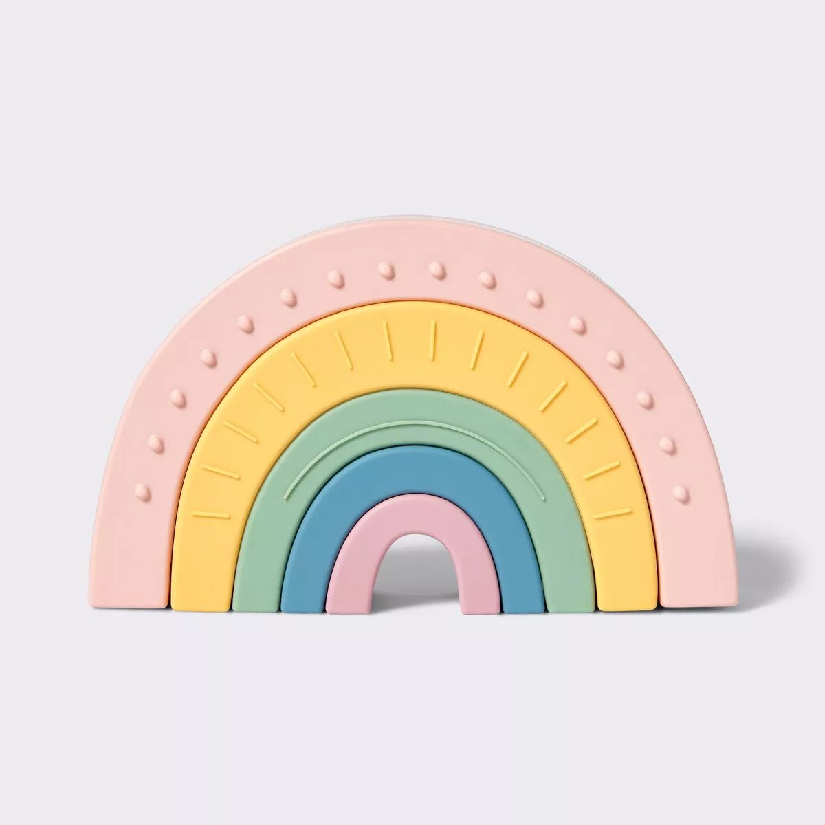 Silicone Toy - Rainbow Stacker - Cloud Island™ | Target