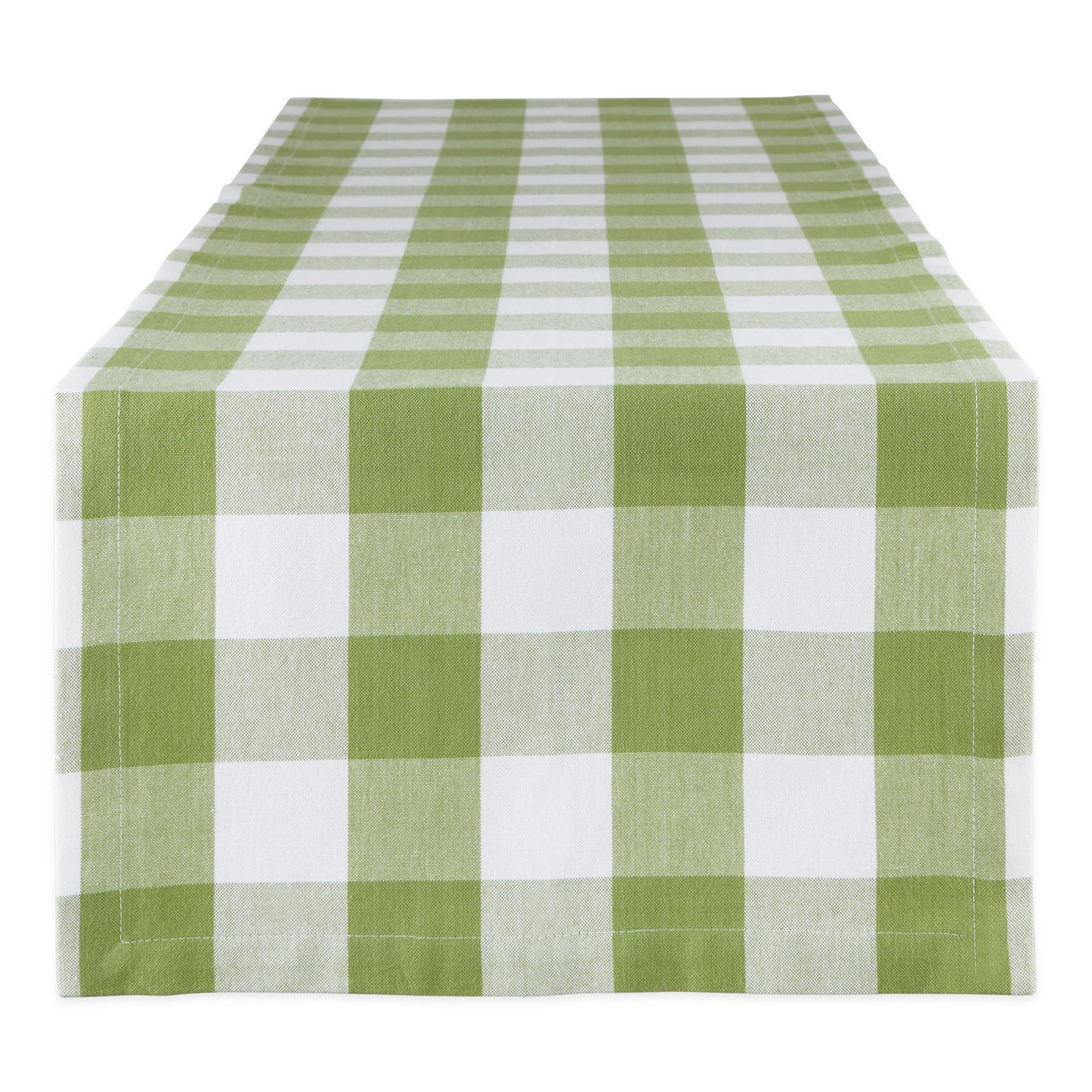 DII Buffalo Check Collection, Classic Farmhouse Table Runner, 14x72, Antique Green | Amazon (US)