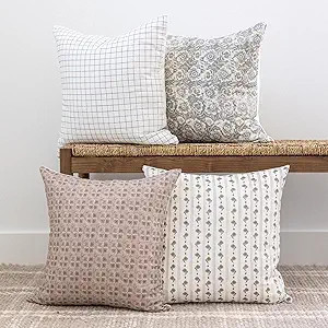 Woven Nook - Modern & Luxurious 18" x 18" Decorative Boho Throw Pillow Covers - Durable Quality &... | Amazon (US)