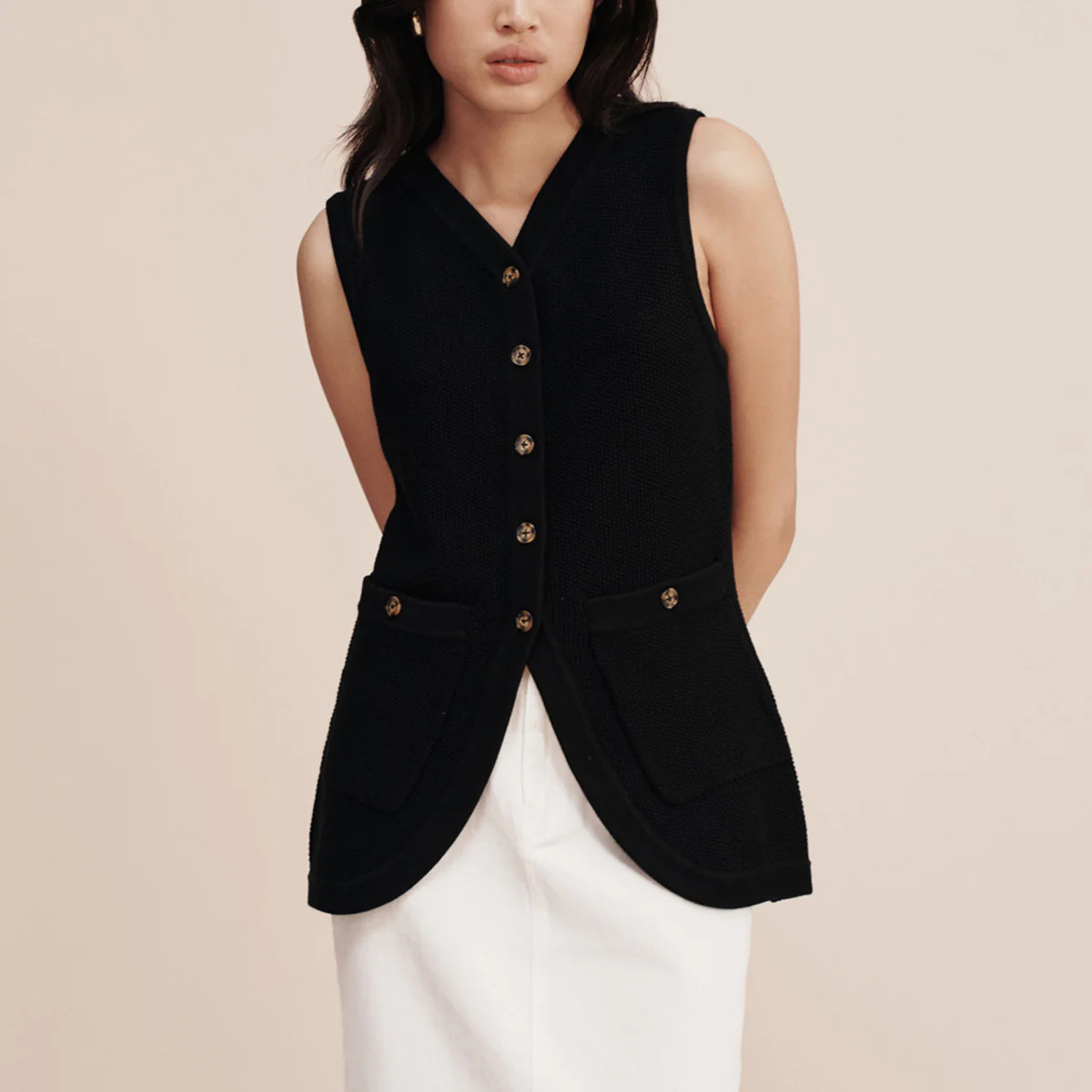 HARPER VEST - BLACK | POSSE (Australia & New Zealand)