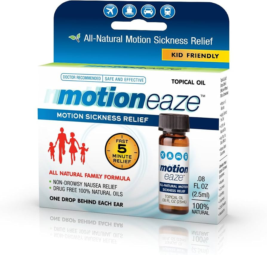MotionEaze Non-Drowsy Motion Sickness Relief - All Natural Drug Free Formula - Made in The USA - ... | Amazon (US)