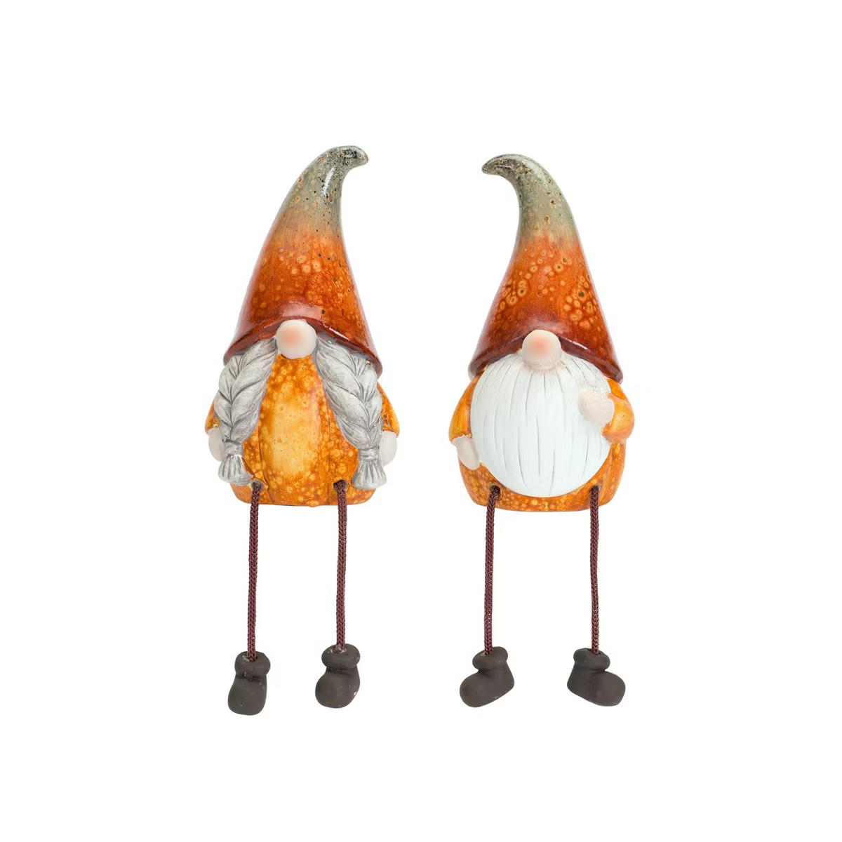 Melrose Terracotta Pumpkin Gnome (Set of 2) | Target