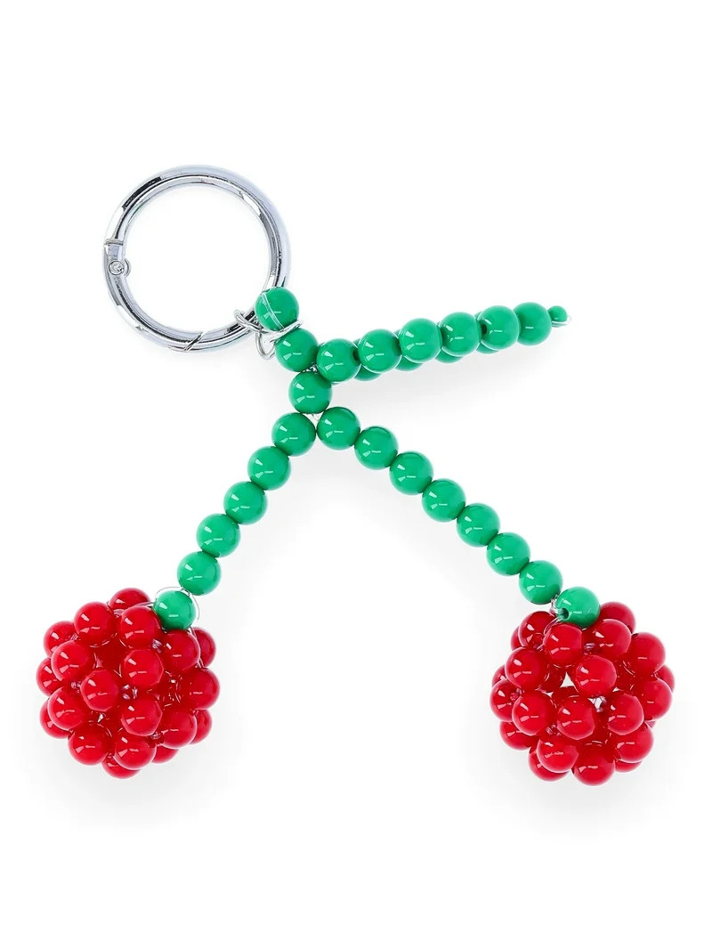 No Boundaries Women's Hands Free Bag Charm, Beaded Cherries | Walmart (US)