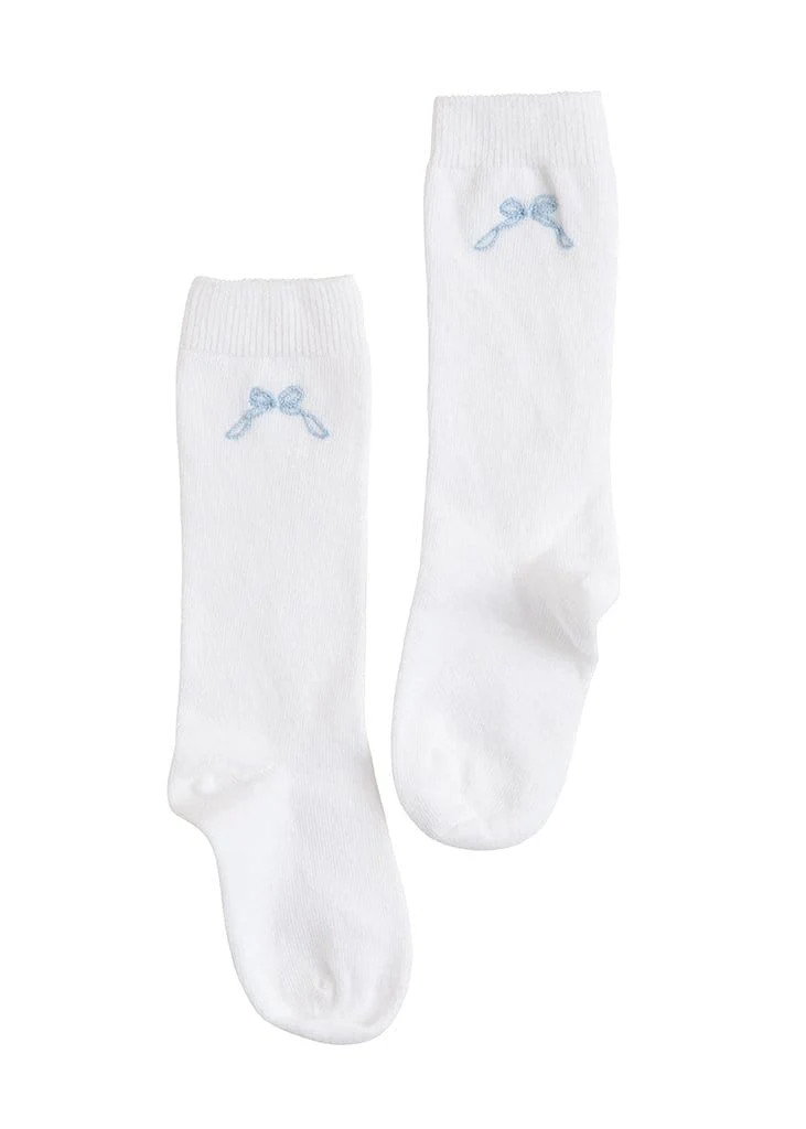 Knee Highs - Blue Bow | Little English