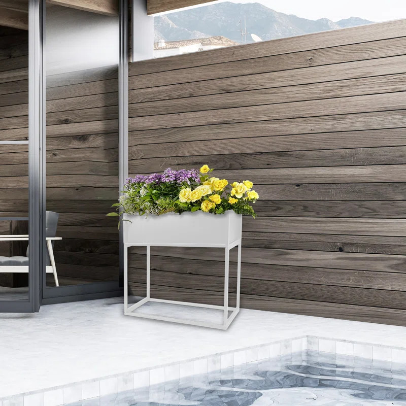 Dekker Metal Elevated Planter | Wayfair North America