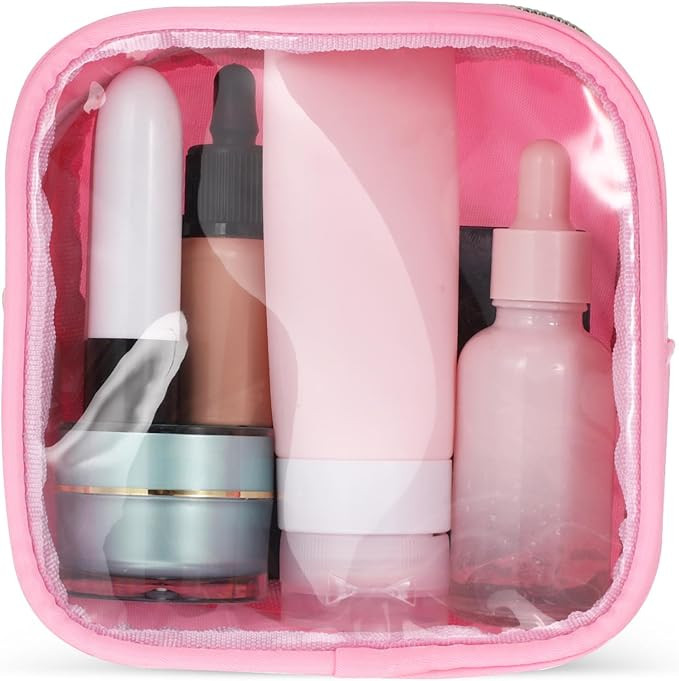 FRCOLOR Mini Makeup Bag Diaper Bag Organizing Pouches Clear Front Zipper Pouch Small Clear Cosmet... | Amazon (US)