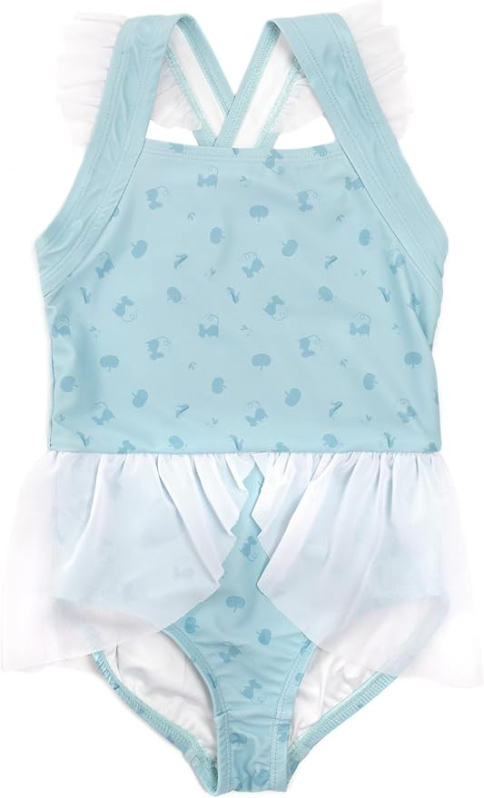 Little Adventures Child Cinderella Blue Princess Swimsuits UPF 50 Double-Lined Machine Washable S... | Amazon (US)