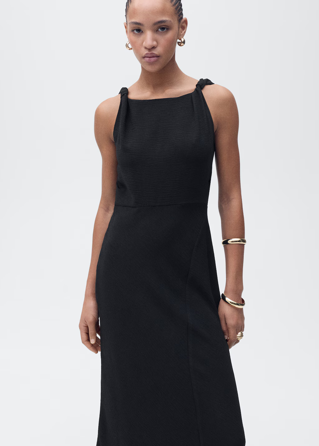 Long asymmetric dress - Women | MANGO USA | Mango (US/MX/AU)