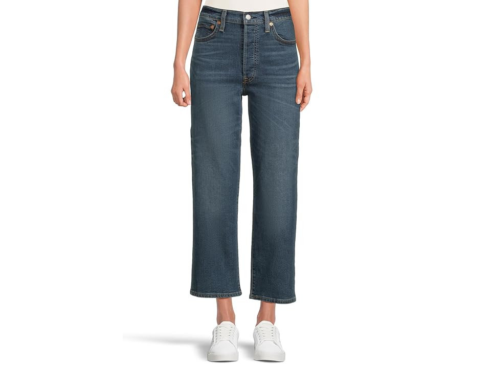 Levi's(r) Womens Ribcage Straight Ankle Women's Jeans Dial Up The Music : 27 27, Cotton/Denim/Elastane | Zappos