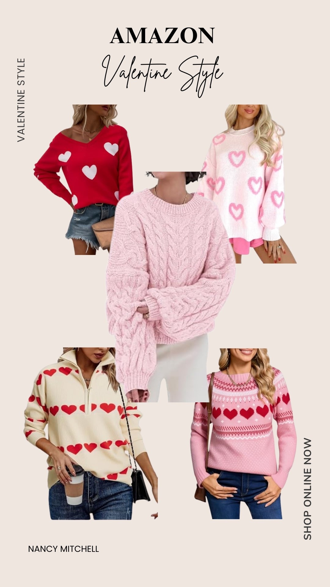 Valentines Day sweaters 

#LTKSeasonal #LTKPetite #LTKFindsUnder50