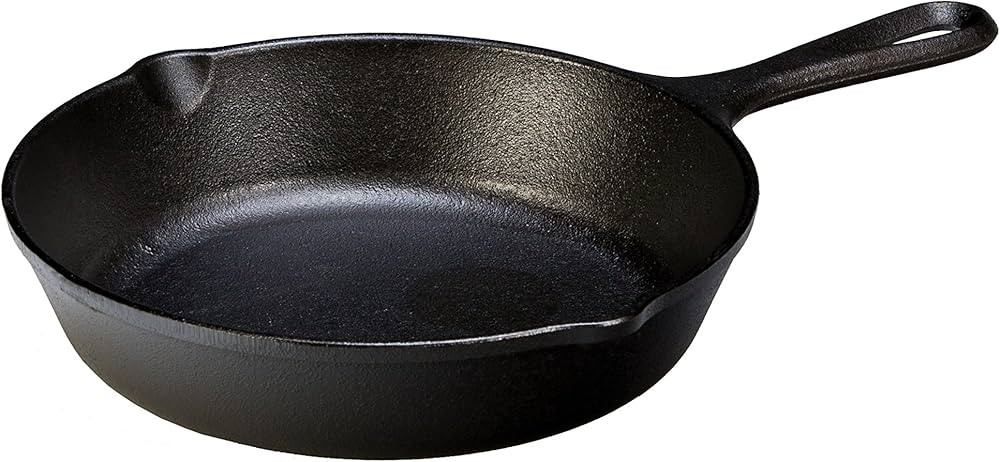 Lodge 8 Inch Cast Iron Pre-Seasoned Skillet – Signature Teardrop Handle - Use in the Oven, on t... | Amazon (US)