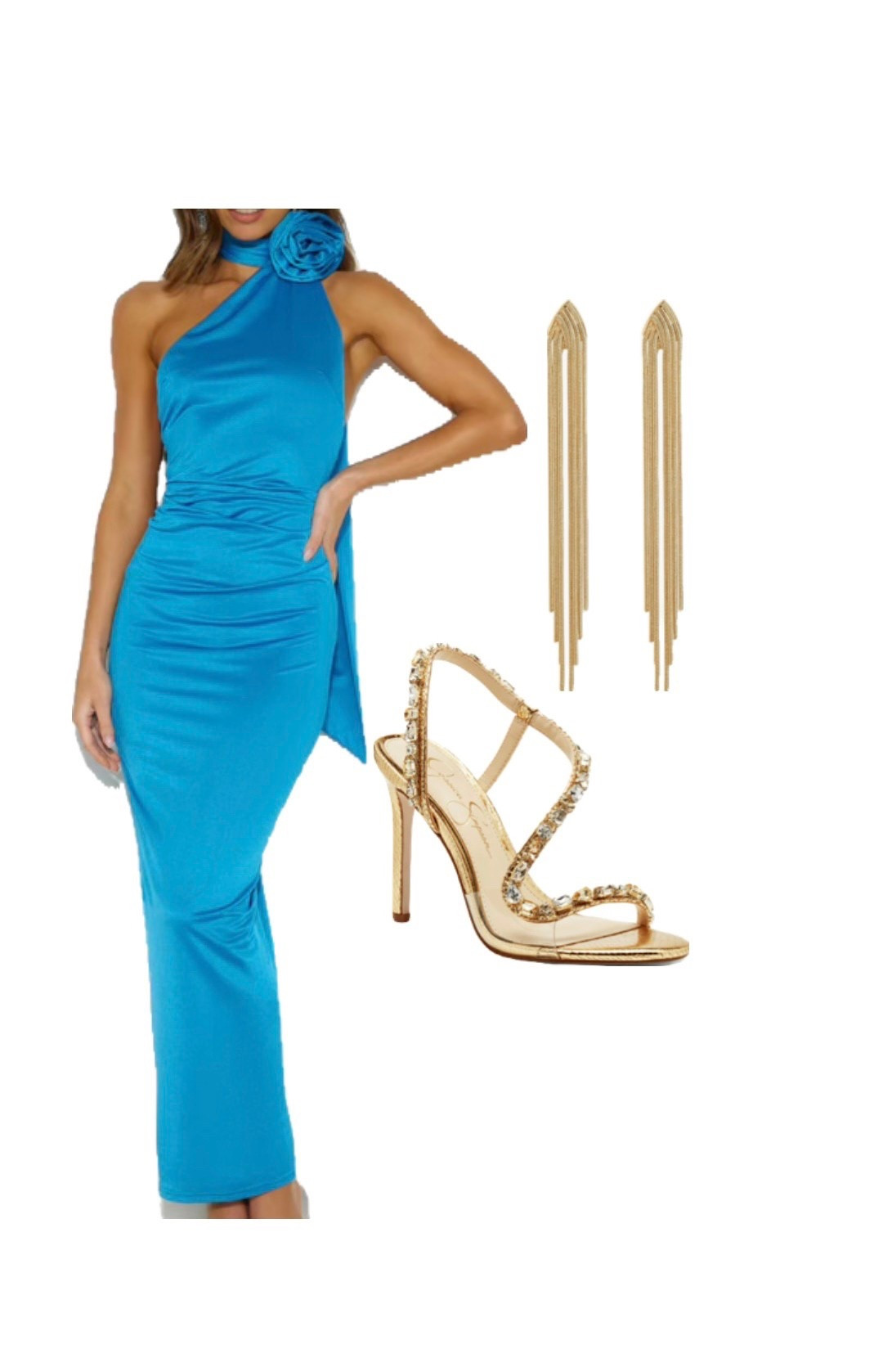 Hello Molly SWEET CHARMING MAXI DRESS BLUE