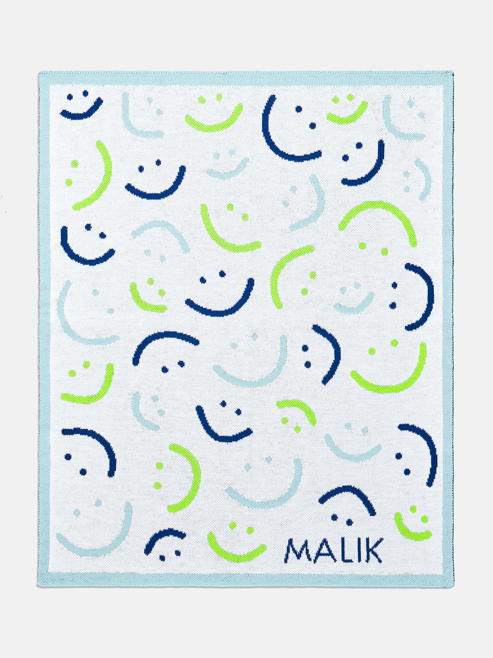 Bundle of Joy Kids' Custom Blanket - Blue/Green | BaubleBar (US)