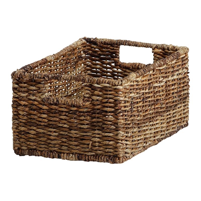 Abaca Rectangle Storage Basket, Medium | At Home