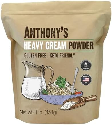 Anthony's Heavy Cream Powder, 1 lb, Gluten Free, Non-GMO, Keto Friendly, Product of USA | Amazon (US)