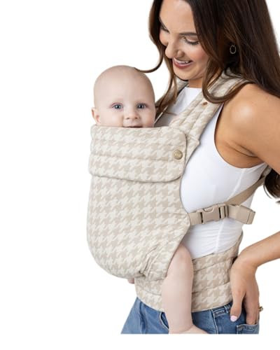 Mabē Monarch Ergonomic Baby Carrier – Premium Cotton Soft Structured Newborn to Toddler Carrier with Hip-Healthy Design, 3 Carry Positions (7-35lbs), Lightweight & Breathable, (Houndstooth) | Amazon (US)