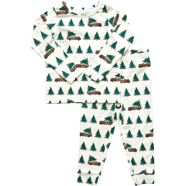 Kids Organic Pajama Set, Tree Farm | Maisonette
