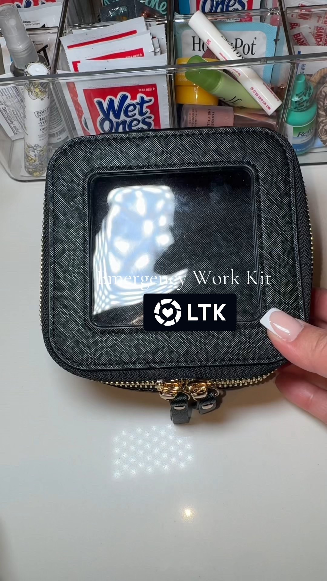 Emergency Work Kit🏥 

Hygiene, lip care, meds, and more  

#LTKU #LTKStyleTip #LTKWorkwear