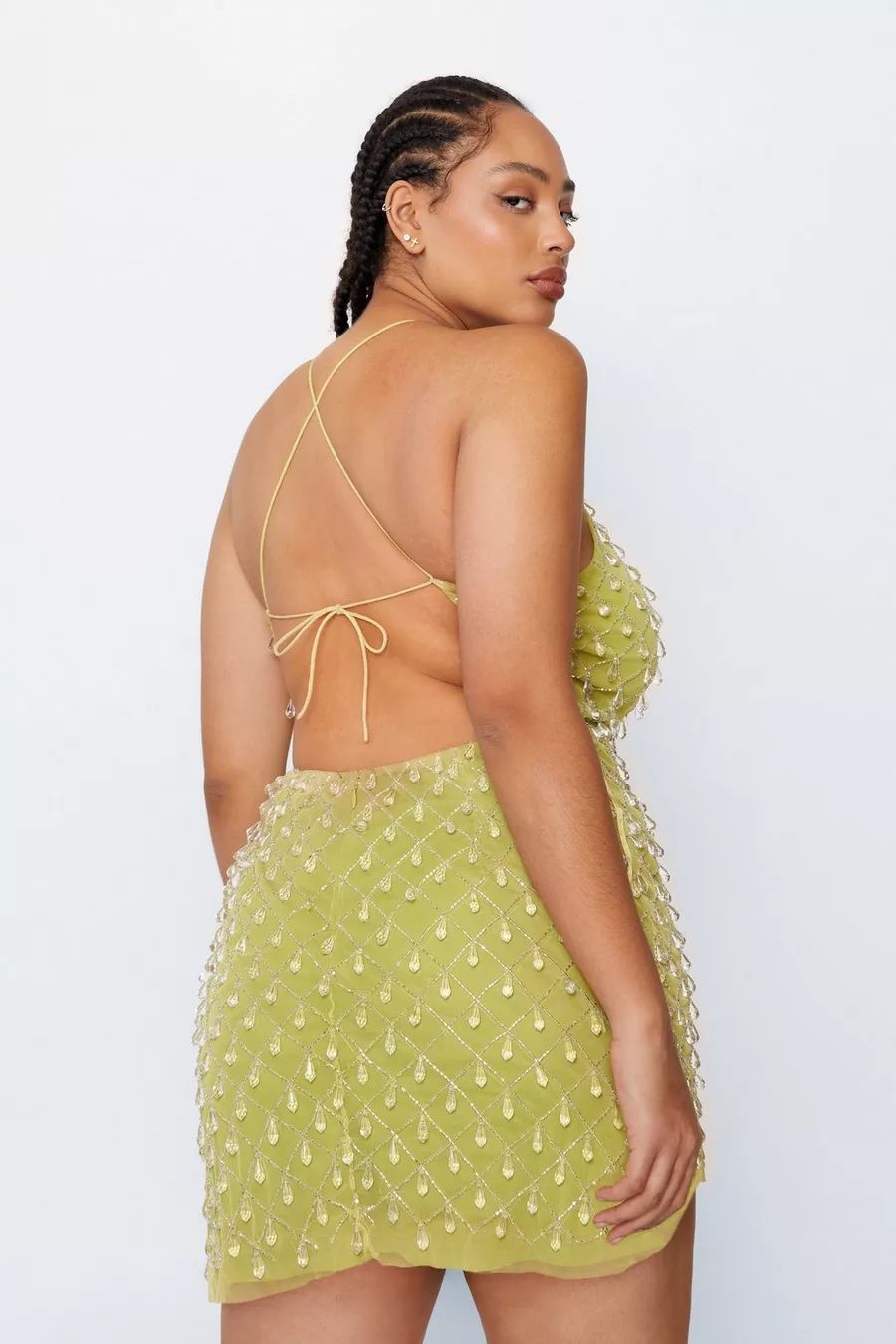 Plus Size Drop Bead Strappy Mini Dress | Nasty Gal UK (+IE)