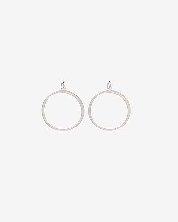 thin circle drop earrings | Express